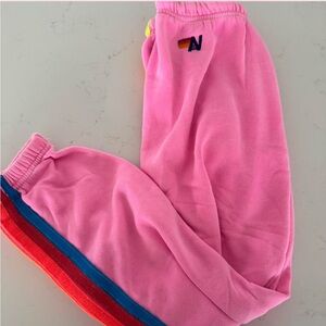 Aviator Nation Pink Ankle & Cropped Pants